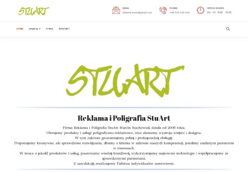 MARCIN STACHOWIAK REKLAMA I POLIGRAFIA STUART